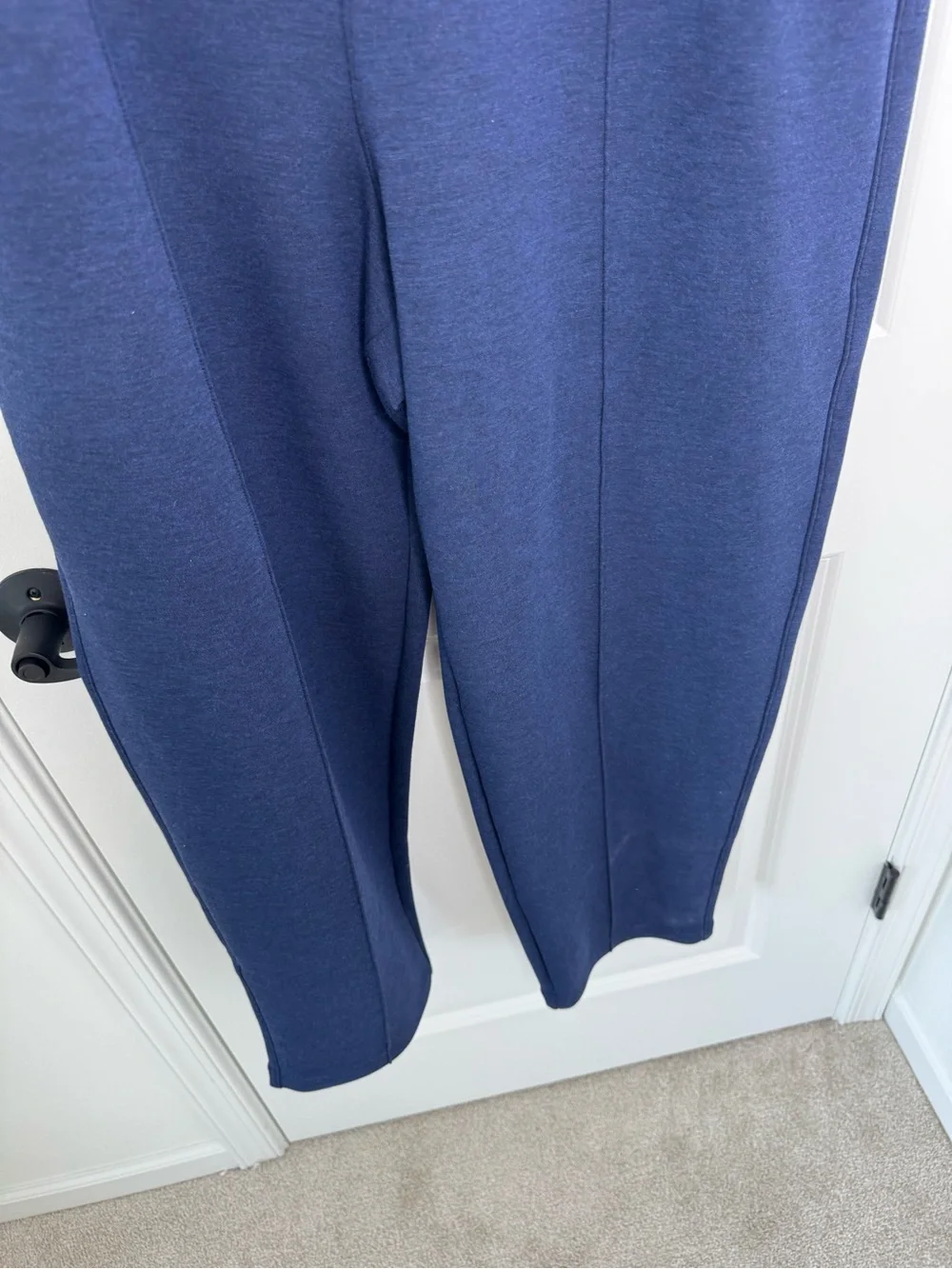 SPANX Women's Navy Straight-Leg air essentials  Pull-On Pants 2X